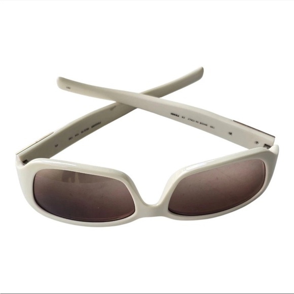 Authentic Fendi Off White Sunglass Women Sparkle Side Bling Made In Italy - Picture 2 of 14